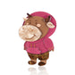 Pink Hoodie Ox Brooch