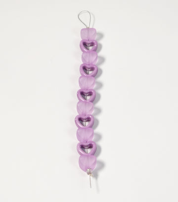 JJB BDS OPEN HEART PNK-PRPL 11 PCS