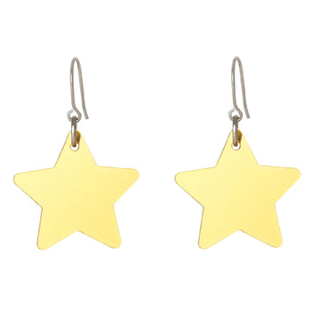 Star Shape Resin Earrings with Hook Style
