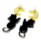 Nyxie the Moonbeam Cat 
Earrings