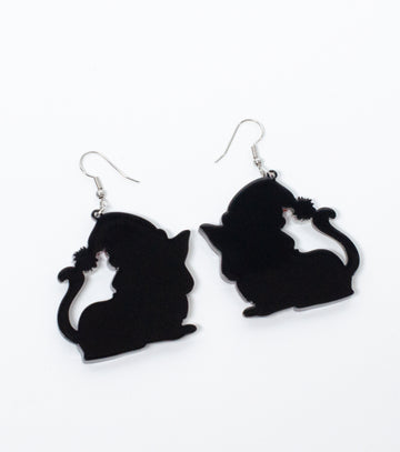 Santa Cat-venture Earrings