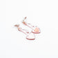 Mirrored Heart-Glow Key Earrings