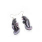 Midnight Ink Swan Earrings
