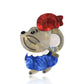 Chic Red-Haired Parisian Rat Brooch