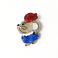 Chic Red-Haired Parisian Rat Brooch