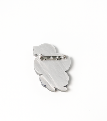 Chic Red-Haired Parisian Rat Brooch