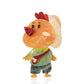 Country Messenger Rooster Brooch