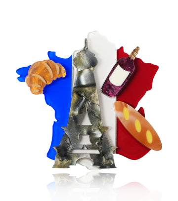 "I Want It All" France Brooch For European Cultural tourism