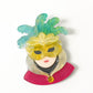 Venetian Masquerade Brooch