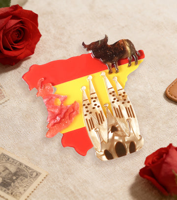 Spanish Rhythms Brooch For European Cultural tourism