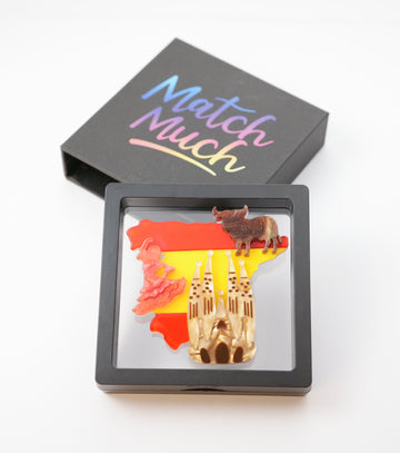 Spanish Rhythms Brooch For European Cultural tourism