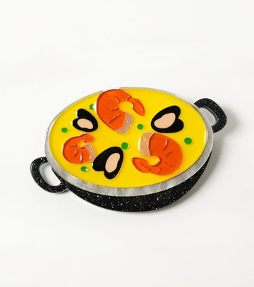 Little Pan of Paella Brooch For European Cultural tourism