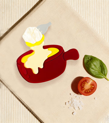 Swiss Fondue Brooch For European Cultural tourism