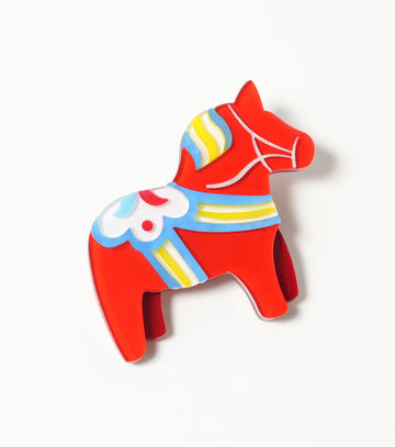 Nordic Pony Brooch For European Cultural tourism