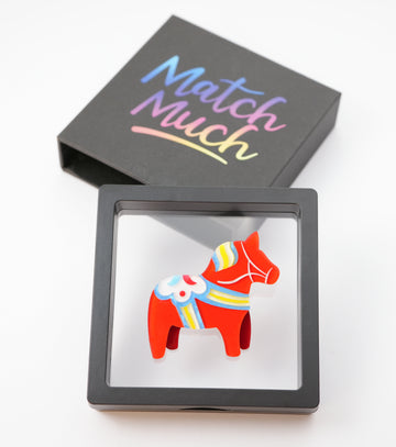 Nordic Pony Brooch For European Cultural tourism