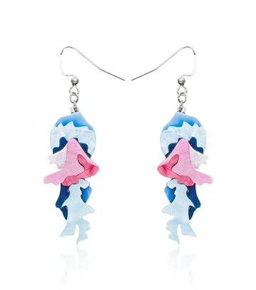 Floating Ballerina Jellyfish Earrings