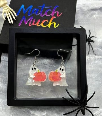 Pip's Pink Prize Ghost Earrings