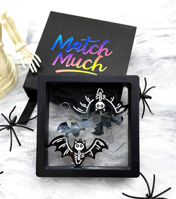 X-Ray Vision Bat Earrings