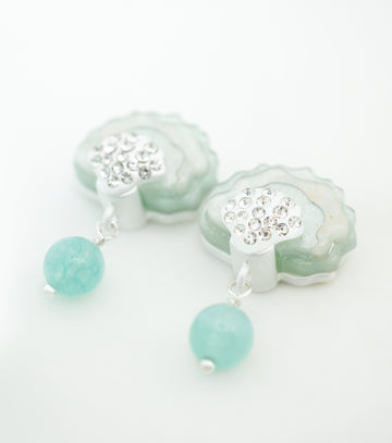Sea Spray Shell Earrings