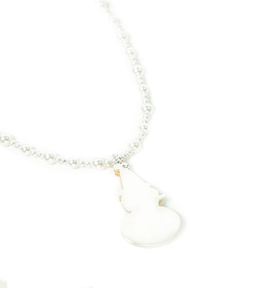 Pearly Snow-Pal Necklace