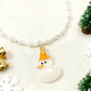 Pearly Snow-Pal Necklace