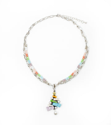 Topsy-Turvy Tree Pearl Necklace