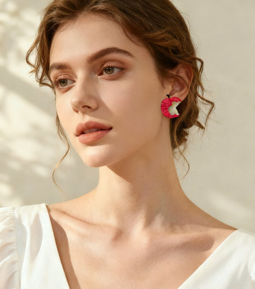 Cheeky Apple Nibbles Earrings
