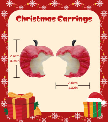 Cheeky Apple Nibbles Earrings
