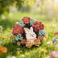 Glam Rose Bunny Brooch
