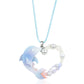 Pearl Heart Dolphin Necklace