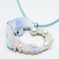 Pearl Heart Dolphin Necklace